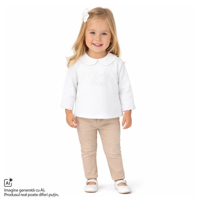 Bluza copii Chicco, Alb cu model, 01854-70MFCO