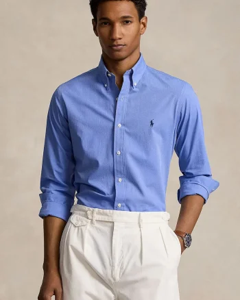 Polo Ralph Lauren  cămașă pentru bărbați din bumbac cu elastan