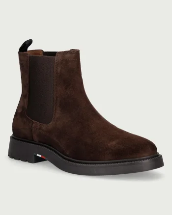 Tommy Hilfiger  ghete scurte pentru bărbați din piele întoarsă CORPORATE CASUAL SUEDE CHELSEA