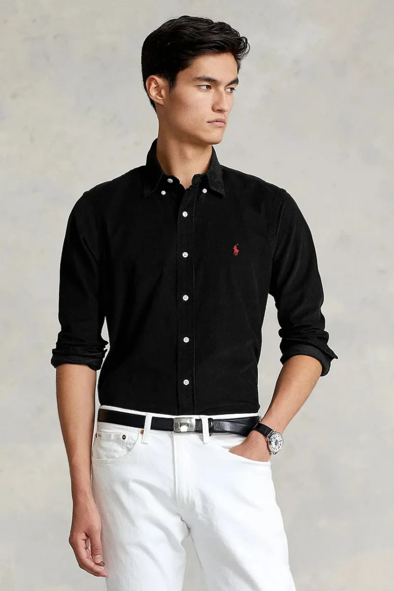 Polo Ralph Lauren  cămașă pentru bărbați din bumbac 21W Corduroy