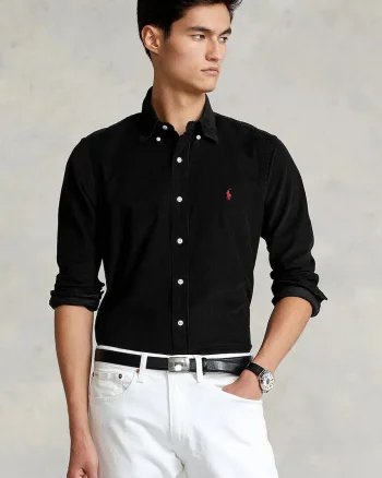 Polo Ralph Lauren  cămașă pentru bărbați din bumbac 21W Corduroy