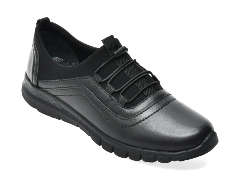 Pantofi sport FLAVIA PASSINI negri, SGP502, din piele naturala