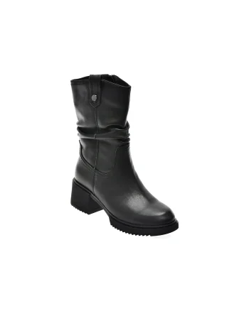 Ghete FLAVIA PASSINI negre, FC90006, din piele naturala