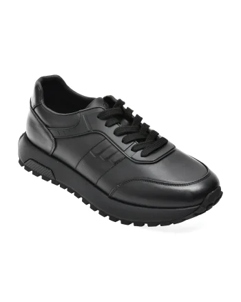 Pantofi sport EPICA negri, 690063, din piele naturala