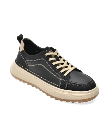 Pantofi sport BITE THE BULLET negri, 71612, din piele naturala