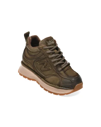 Ghete PASS COLLECTION kaki, WM90009, din nabuc
