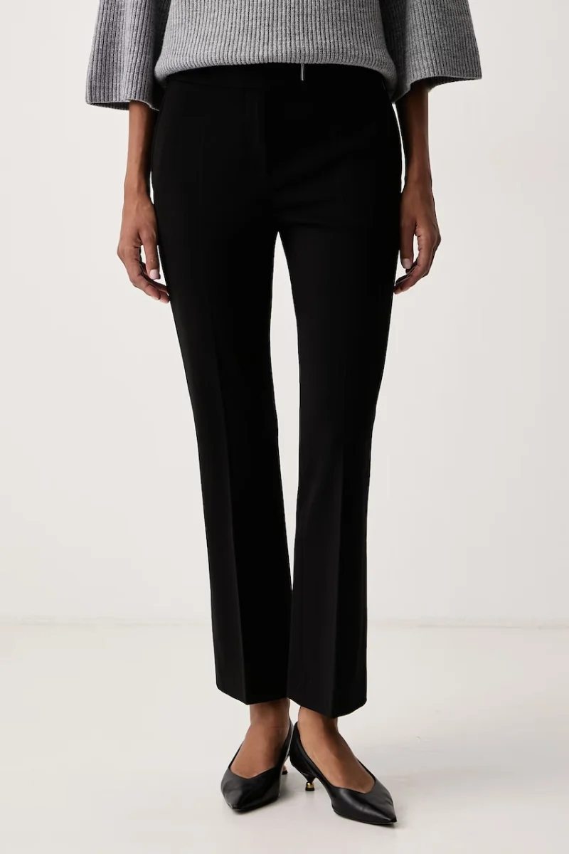 BOSS  pantaloni de costum pentru femei Talia-Crop1