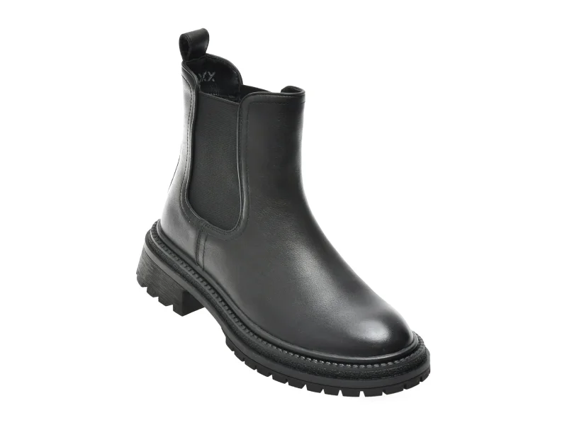 Ghete GRYXX negre, T1151, din piele naturala