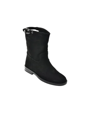 Ghete FLAVIA PASSINI negre, ATC473, din piele intoarsa