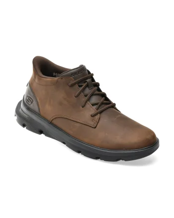 Ghete SKECHERS maro, 205514, din piele naturala