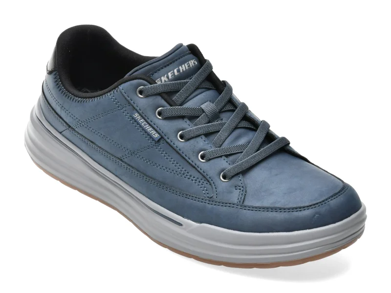 Pantofi sport SKECHERS bleumarin, 211394, din piele ecologica