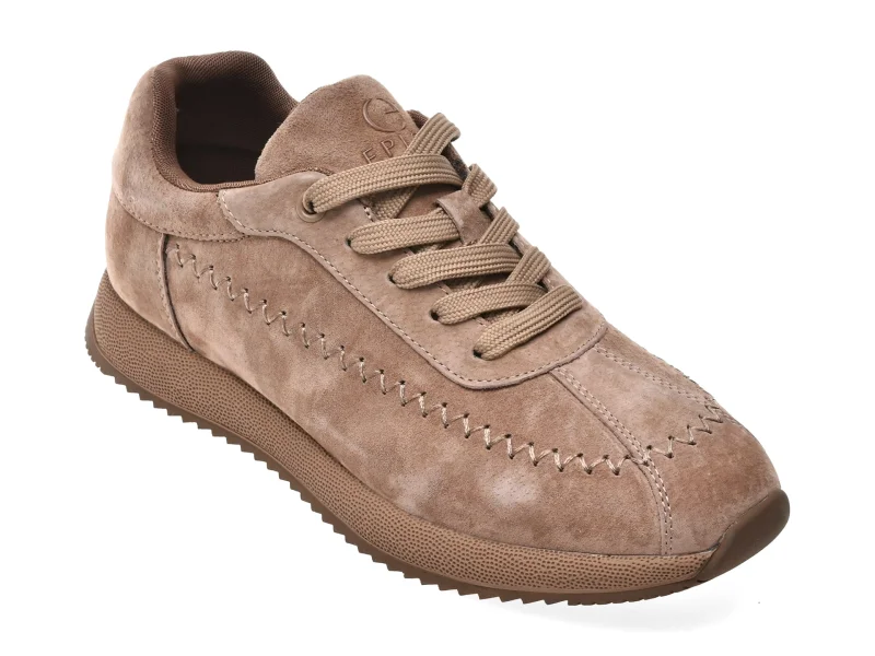 Pantofi sport EPICA gri, QS954, din nabuc