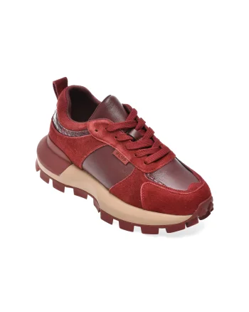 Pantofi sport FLAVIA PASSINI rosii, 2422, din piele naturala