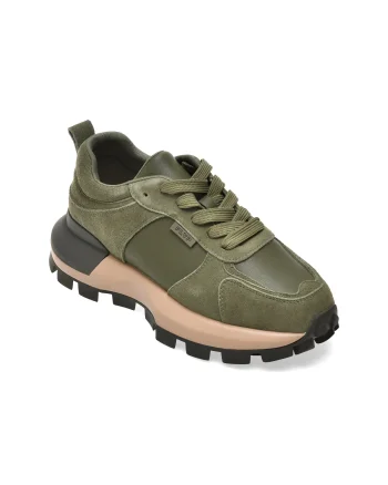 Pantofi sport FLAVIA PASSINI kaki, 2422, din piele naturala