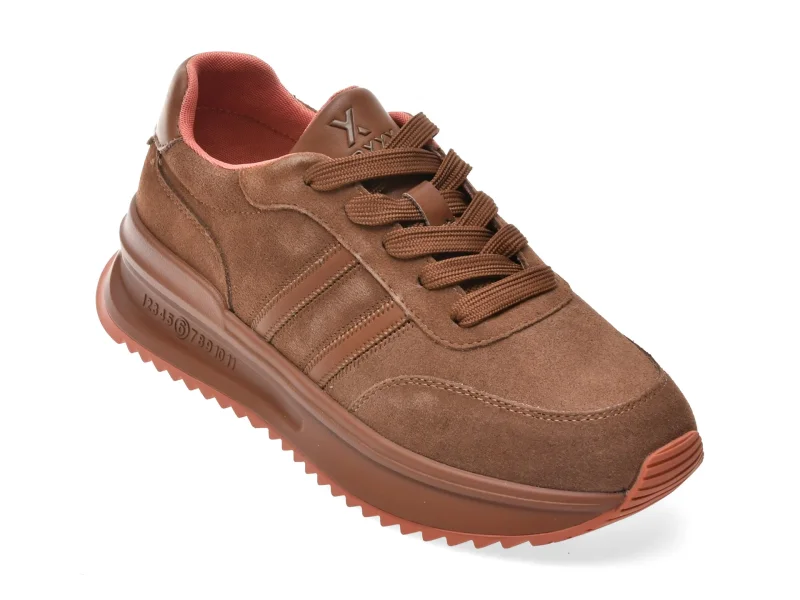 Pantofi sport GRYXX maro, 187082, din piele intoarsa