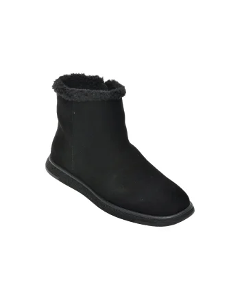 Ghete GRYXX negre, T1536, din piele intoarsa
