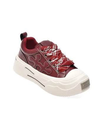 Pantofi sport GRYXX rosii, 5181, din piele ecologica