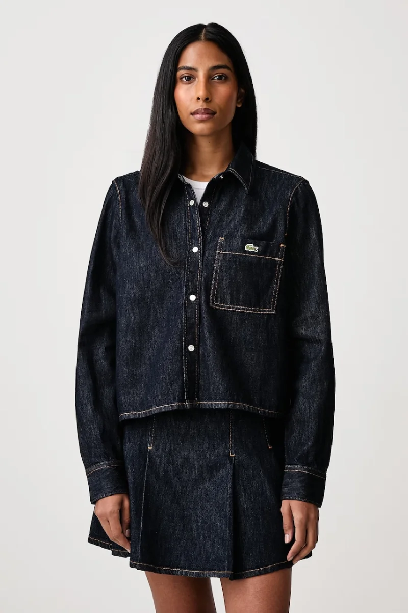 Lacoste  cămașă de damă din denim