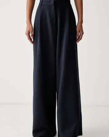 Sessun  pantaloni wide leg pentru copii cu vâscoză