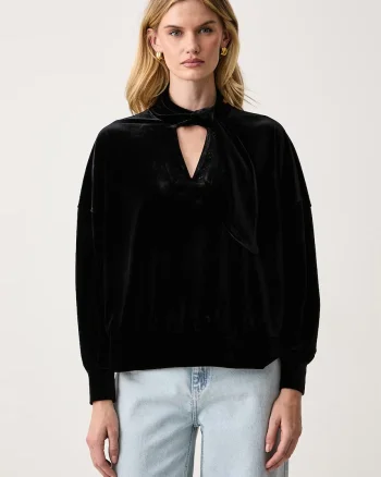 Armani Exchange  hanorac pentru femei din velur