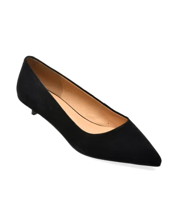 Pantofi eleganti EPICA negri, 3716, din piele intoarsa