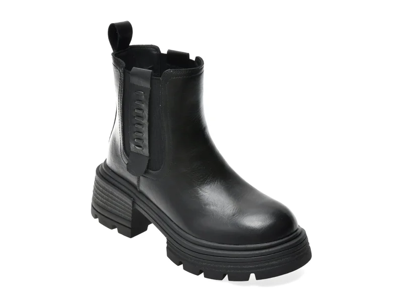 Ghete GRYXX negre, 2588305, din piele naturala
