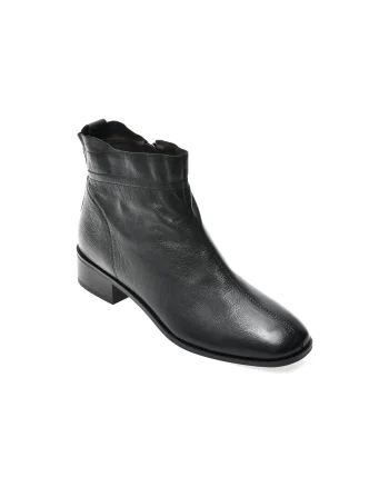 Ghete IMAGE negre, M360, din piele naturala