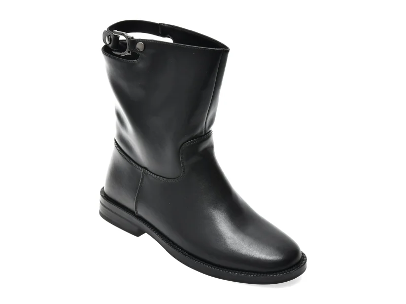 Ghete FLAVIA PASSINI negre, ATC473, din piele naturala