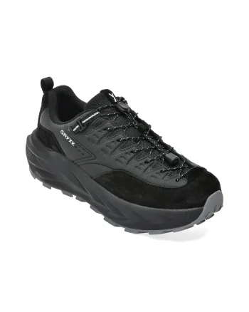 Pantofi sport GRYXX negri, 25078, din material textil si piele naturala