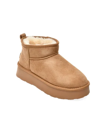 Ghete GRYXX maro, 228520, din piele intoarsa