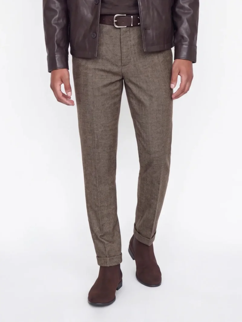 Jack & Jones Pantaloni chino, barbati, cu talie medie, Regular Fit, JPSTOLLIE, Maro inchis (SELECTATI MARIMEA: 31, SELECTATI LUNGIMEA: 32)