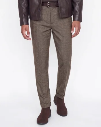 Jack & Jones Pantaloni chino, barbati, cu talie medie, Regular Fit, JPSTOLLIE, Maro inchis (SELECTATI MARIMEA: 31, SELECTATI LUNGIMEA: 32)