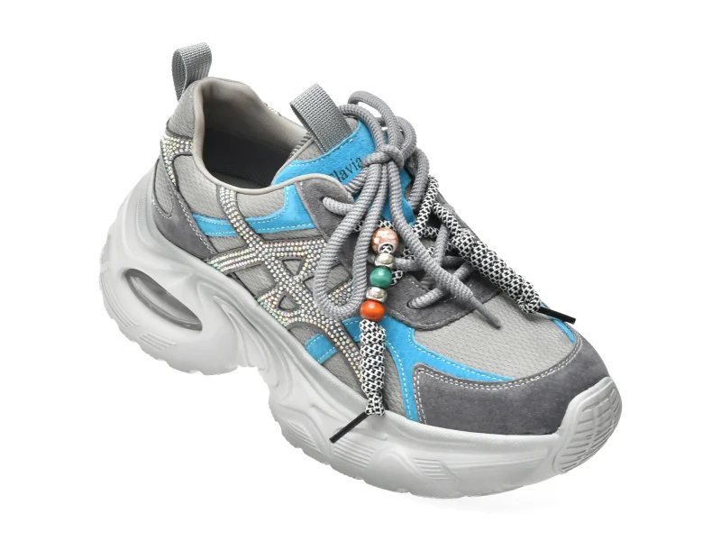 Pantofi sport FLAVIA PASSINI gri, 2125, din piele ecologica