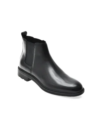 Ghete elegante GEOX negre, U567KA, din piele naturala