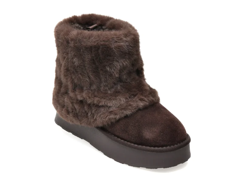 Ghete GRYXX maro, 239093, din piele intoarsa