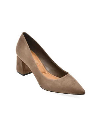Pantofi eleganti ALDO gri, YBALELIN 250, din piele intoarsa