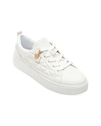 Pantofi sport ALDO albi, WILDFLOWERS 100, din piele ecologica