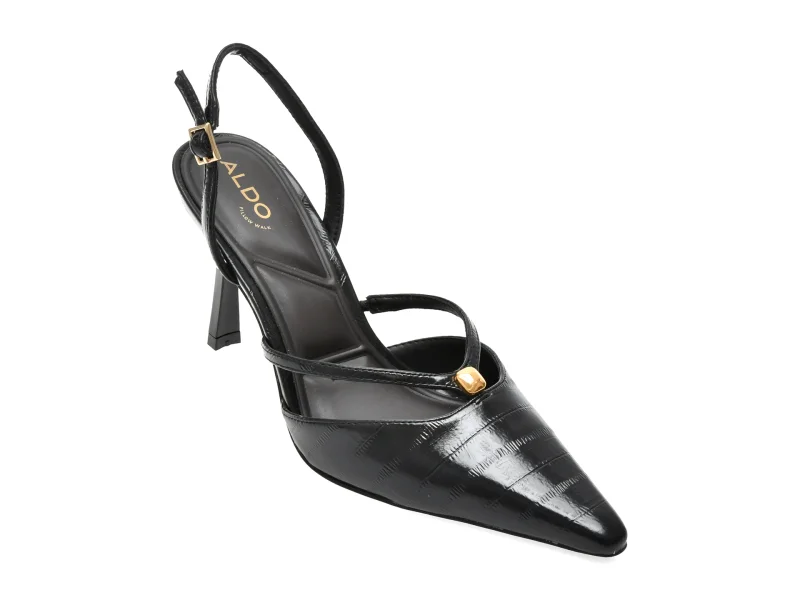 Pantofi eleganti ALDO negri, SWANKY 001, din piele ecologica