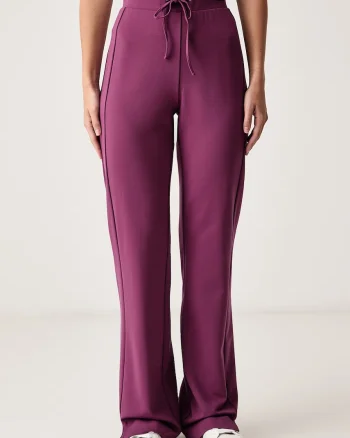 Karl Lagerfeld Jeans  pantaloni straight pentru femei cu vâscoză