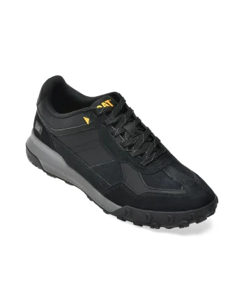 Pantofi sport CATERPILLAR negri, HEX READY T-TOE, din piele naturala si material textil