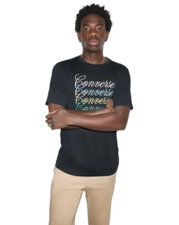 Tricou barbati Converse Scripted Echo Tee CVM6T540-BLK