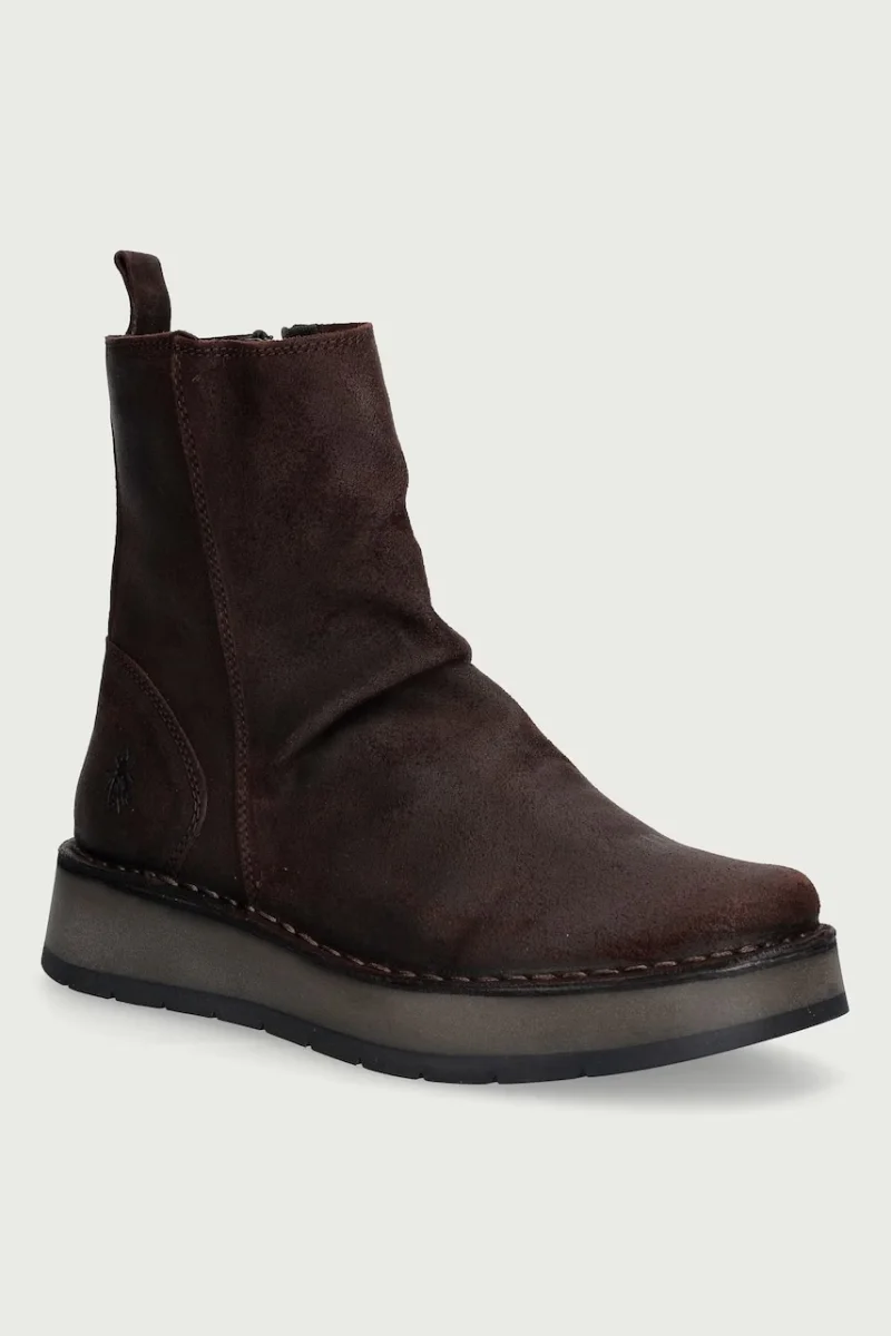 Fly London  botine pentru femei din piele întoarsă RENO053FLY
