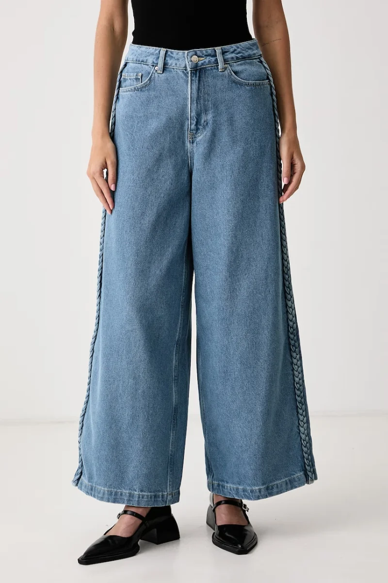 Never Fully Dressed  blugi wide leg pentru femei