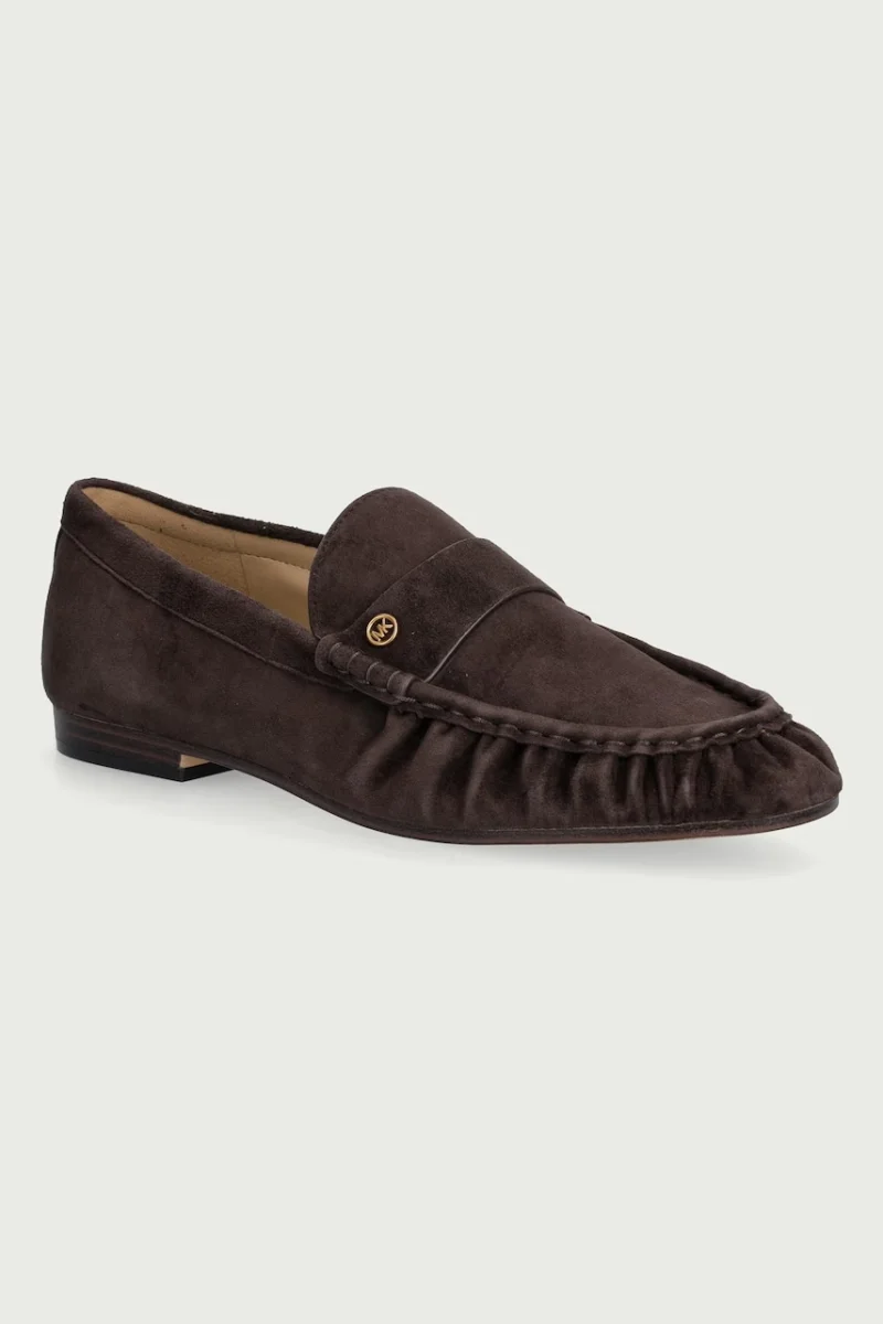 MICHAEL Michael Kors  mocasini pentru femei din nubuck Jennings Ruched Loafer