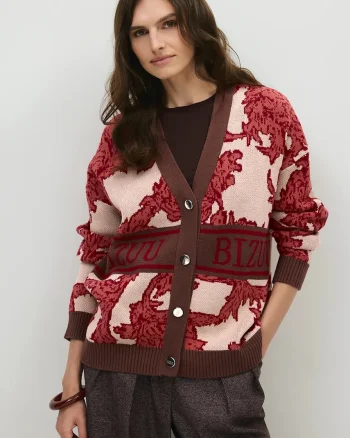 BIZUU  cardigan pentru femei din bumbac FLORANA