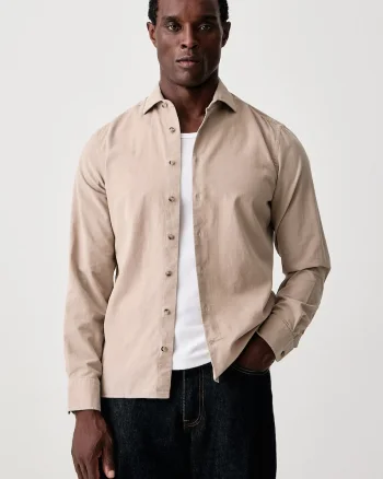 Hackett London  cămașă pentru bărbați din catifea reiată