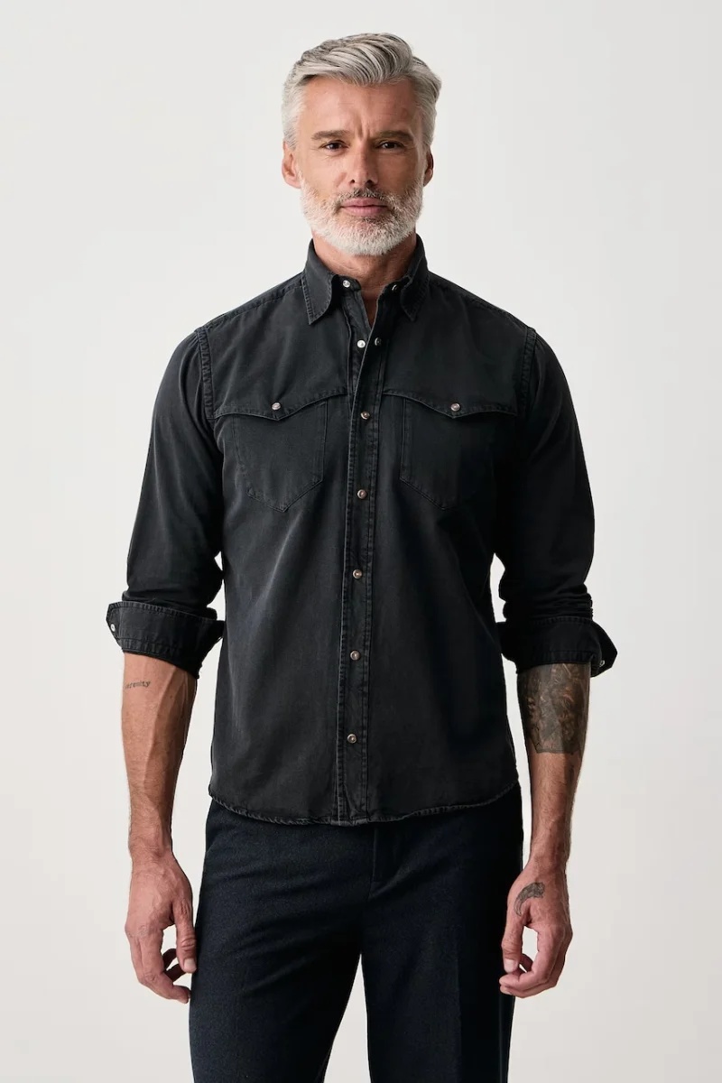 Eton  cămașă pentru bărbați din denim