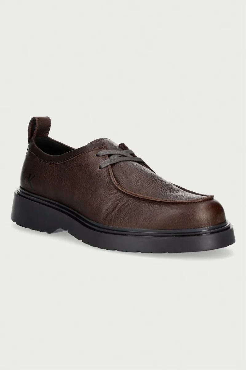Calvin Klein  pantofi pentru bărbați din piele COMBAT APRON LACEUP TU LTH