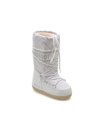Cizme GRANDBOOT albe, 06, din material textil