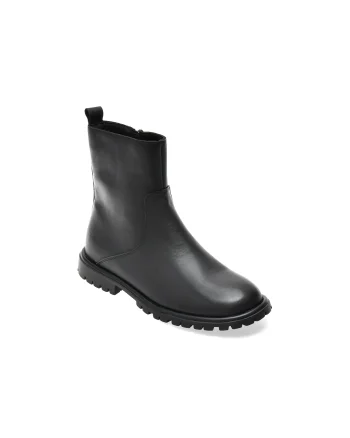 Ghete GRYXX negre, 83252Z, din piele naturala